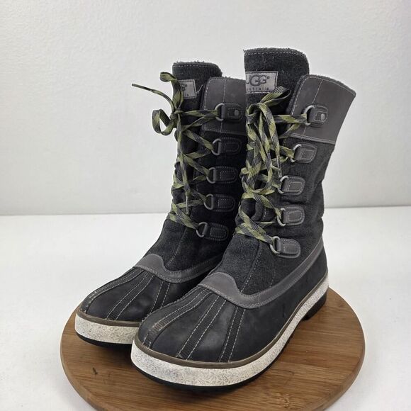 UGG Australia Boots Womens Size 9 Waterproof Winter Duck Lace Up Warm 1001743 - Picture 2 of 16